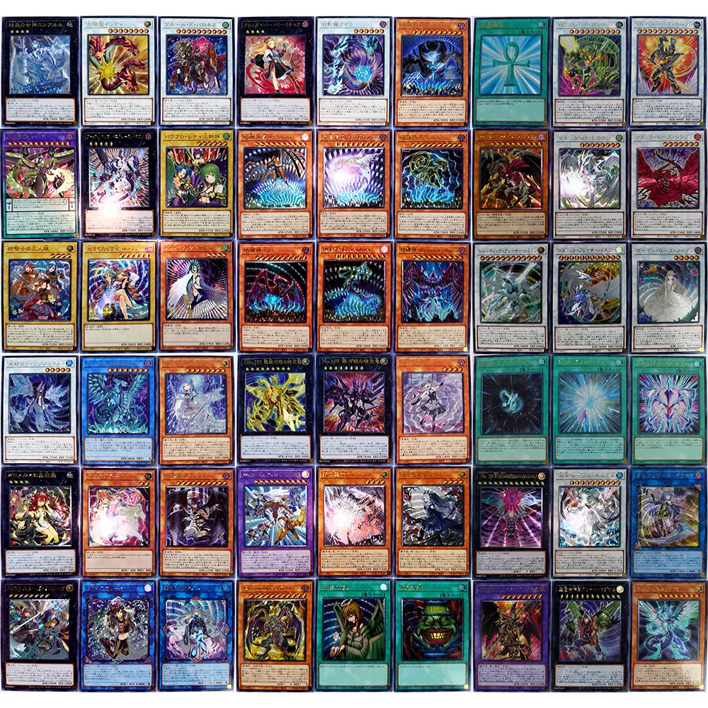 55PC/Set Anime Yu-Gi-Oh UTR DIY ACG Sky Striker Ace Blue Eyes White Dragon Collectible Card Boy Game Toys Birthday Gift