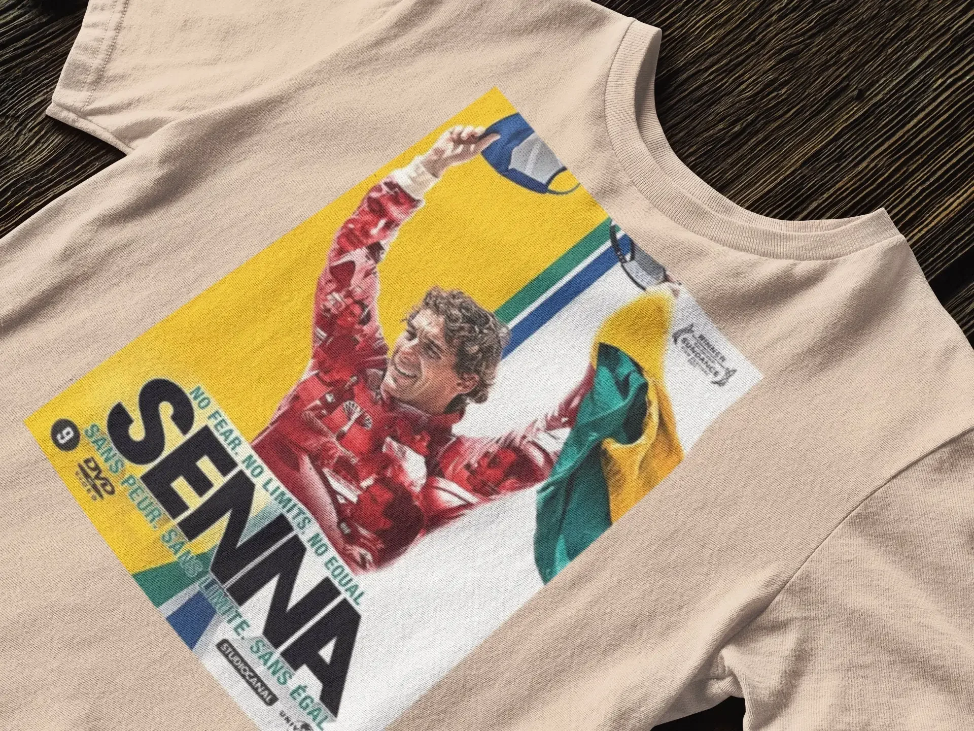 Vintage Ayrton Senna T Shirt Grand Prix Sweat Automobile Racing Car Race Fan Top Motosport Lover Driver