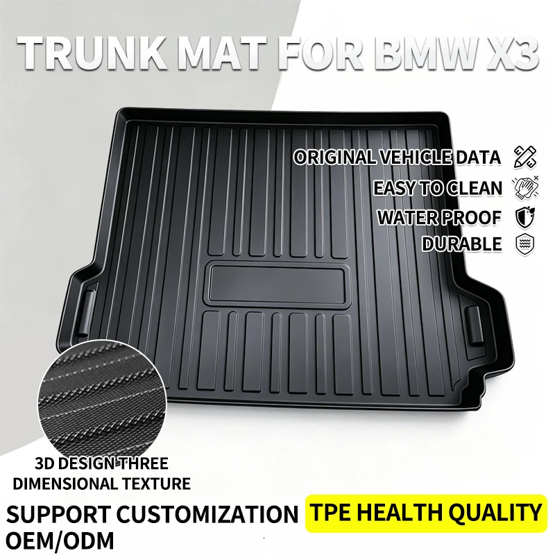 

Waterproof Durable TPE Material Car Trunk Mat for BMW X3 2012 to 2017