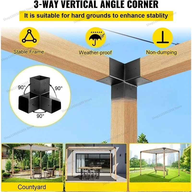 For Pergola Kit Steel Bracket, Pergola Bracket Column, Pergola Bracket Boots