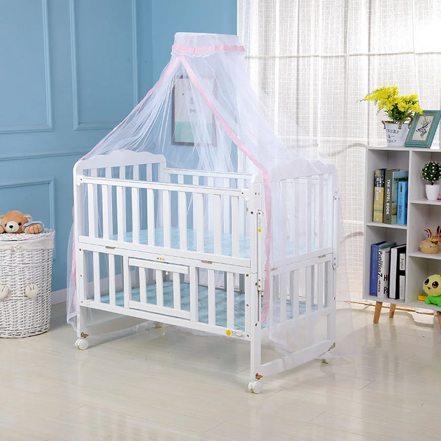 Baby Crib Mosquito Net Summer Mesh Hung Dome Mosquito Net Anti-mosquito Universal Newborn Infants Bed Net Decoration 160*450cm