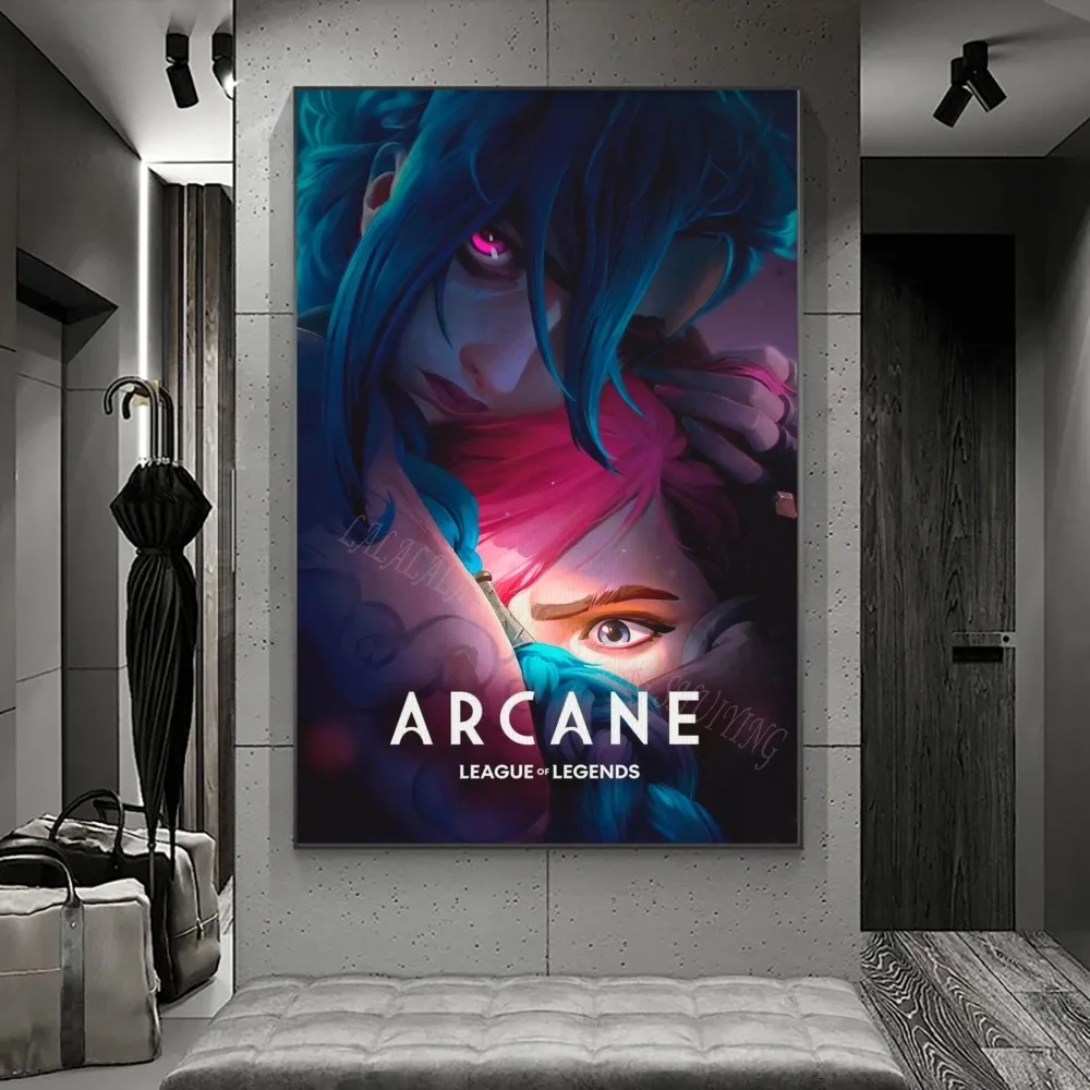 ARCANE Jinx أنيمي المشارك غرفة المعيشة المنزلي غرفة نوم بار مقهى ديكور فني