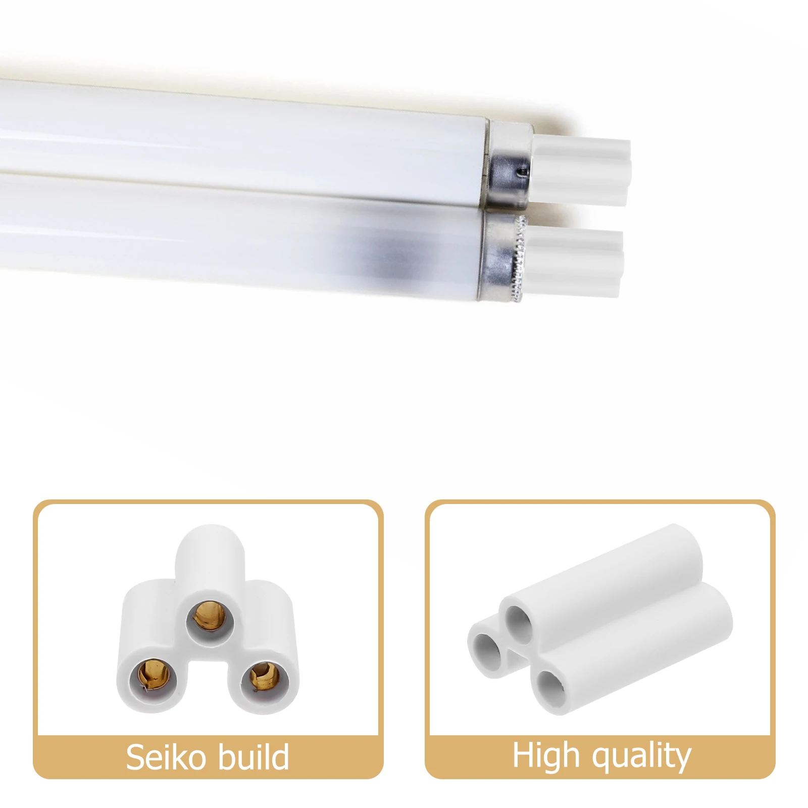 

20pcs LED Connector 21mm PVC Double End 3Pin Female Adapter for 21Mm Led Lamp Connector LED Lamps Tube Bulb Connection