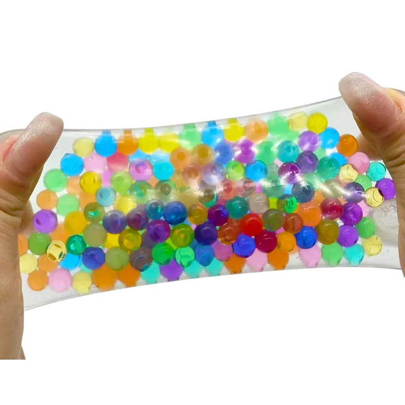 1PC 6cm TPR Rainbow Bead Pressure Reducing Ball  Fidget Toys Funny Stress Reliever Reduce Pressure Prop - Image 4