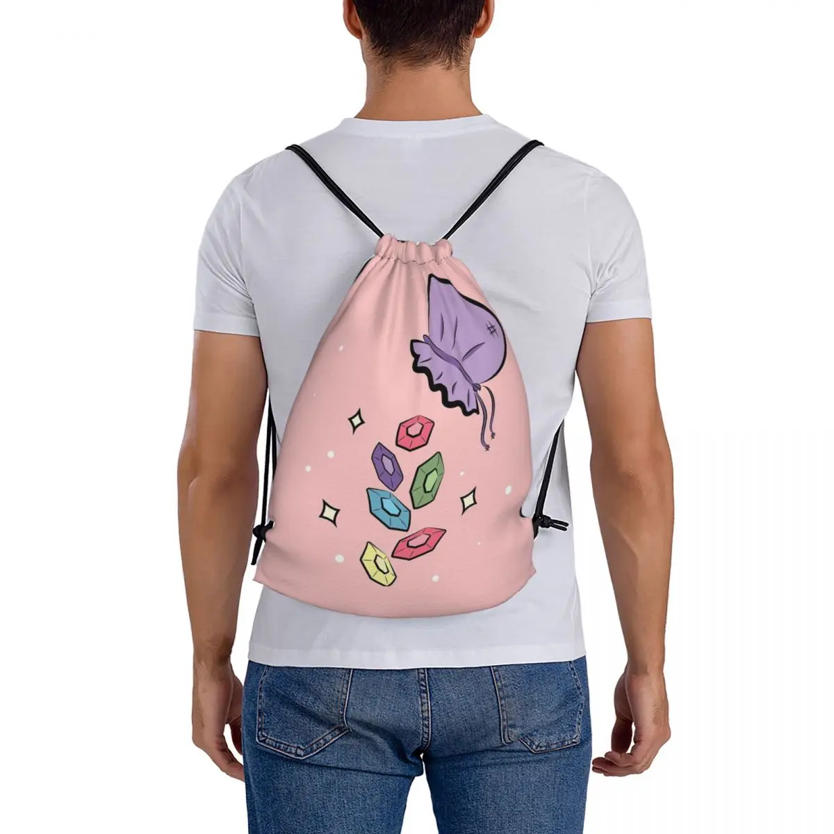 Adult Wallet Backpacks Portable Drawstring Bags Sports Bag Book Bags for Travel Students