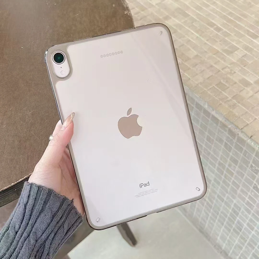 Чехол для планшета iPad Pro 2024 11 Чехлы Air 3 4 5 6 7 8 9 10 поколения 10,9 дюймов Мини-прозрачный противоударный жесткий чехол
