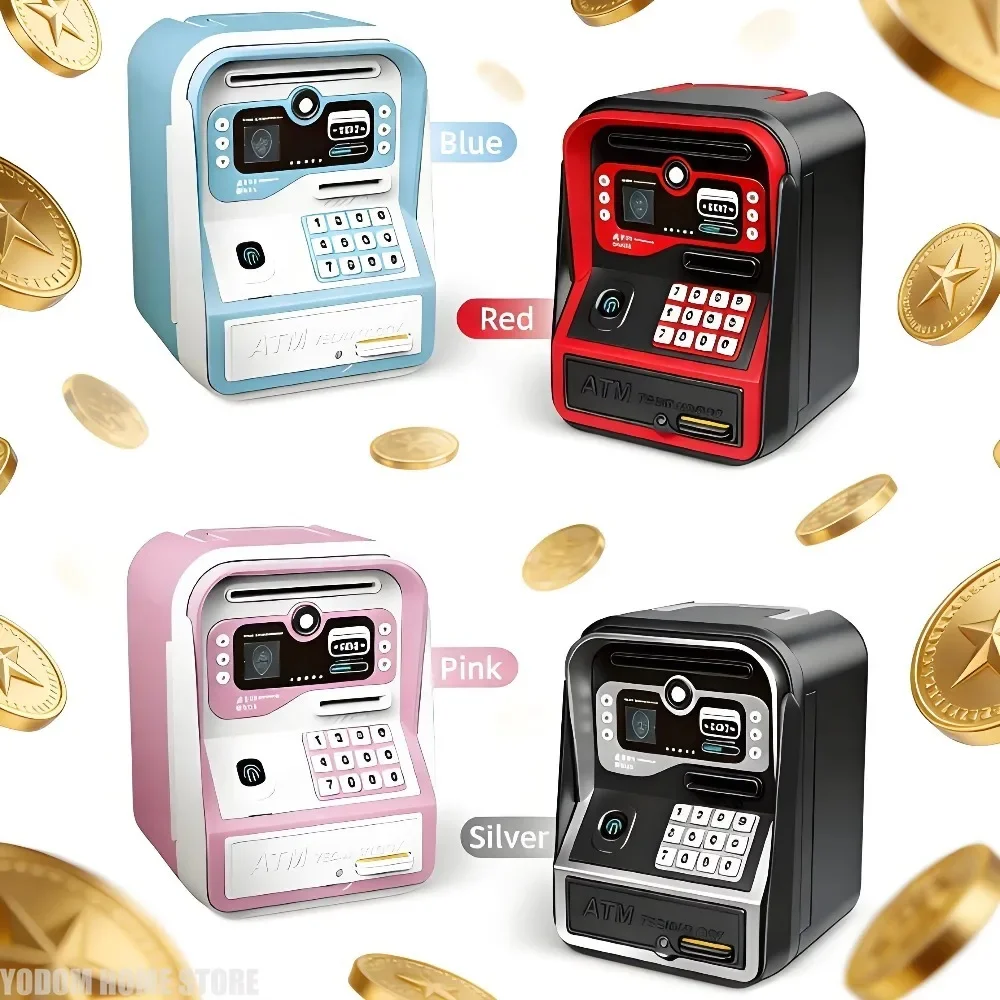 Simulated ATM Password Piggy Bank, Creative Kids Toy, Holiday Gift, Learning to Save, Learning Financial ManagementHoliday tool