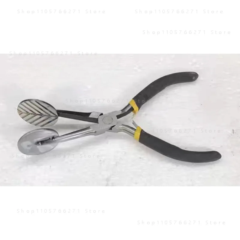 Leaf Vein Pliers for Glass Blowing, Specialty Serrated Jaw Pliers for Lampwork Bead Making and Glass Art Craft