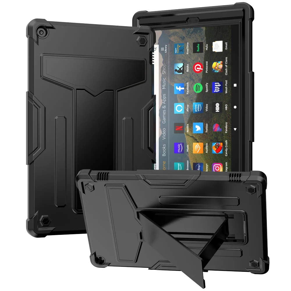 Case for Fire HD 10 7th 9th Generation 10 Inch 2017 2019 Heavy Duty Full Body Shockproof Protective Tablet Cover