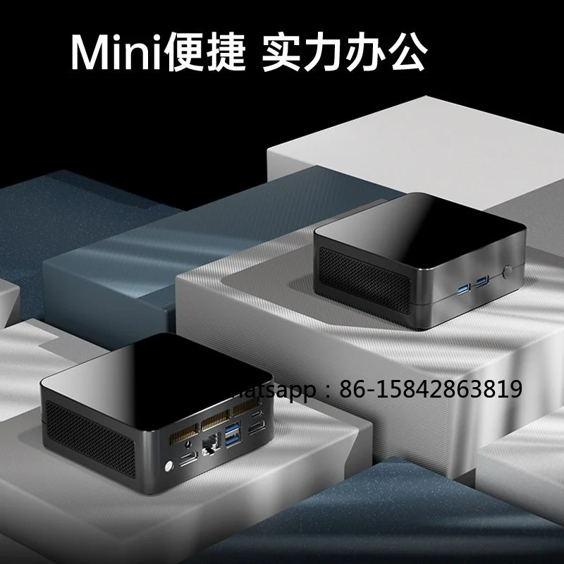 AMD5600H Microhost MiniPC Home Office Soft Routing Cloud End Point Wireless WIFI6 Mini Computer