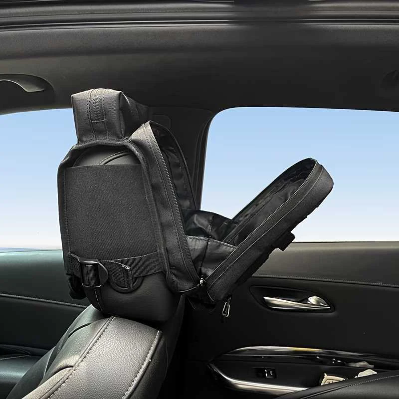 MOLLE Tactical Headrest Mount Storage Pouch 1Pc Oxford IFAK Emergency Recovery Organizer For Off‑Road Truck SUV Jeep Wrangler