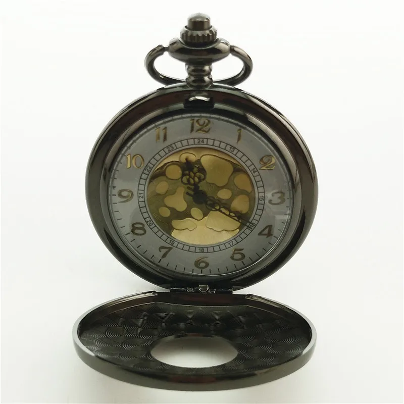 นาฬิกาควอทซ์แกะสลักแบบวินเทจสุดหรูสำหรับผู้ชายเคสสลักลายเลขโรมันสร้อยคอสายโซ่นาฬิกาสำหรับผู้ชายของขวัญคอลเลกชัน