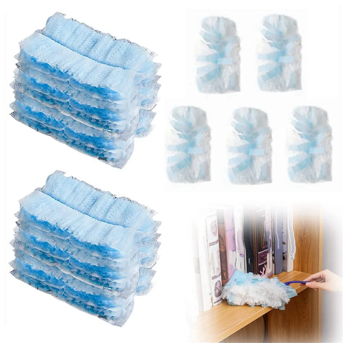 30 Pieces Duster Refills, Disposable Duster Refills Compatible for Swiffer Duster