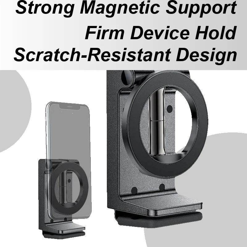 

Magnetic Phone Holder Rotatable Car Phone Holder Mount For Backseat Foldable Smartphones Stand for Calling Navigation GPS Video