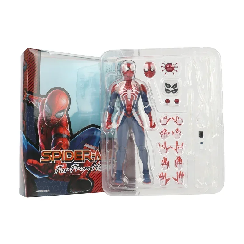 ในสต็อก Figuarts Marvel's Spider Man PS4 เกมรุ่น Peter Parker Marvel Legend อะนิเมะ Action Figure ของเล่นคอลเลกชันของขวัญ