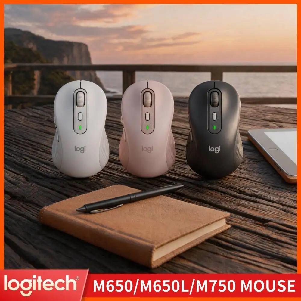 Logitech M650 Wireless Mouse Comfort Ergonomic Shape Quiet Click Performance Multi Device Pairing Function For Office Scenarios