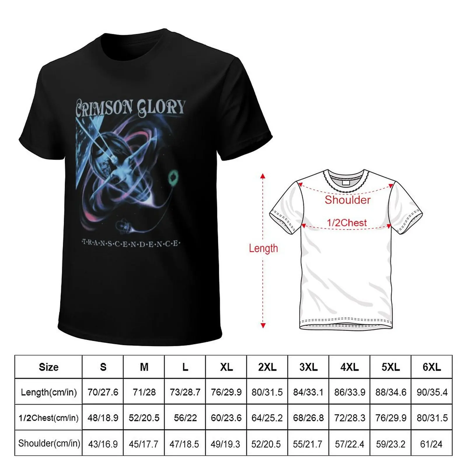 Crimson Glory Transcendence From Crimson Glory T-Shirt t shirt man plain T-Shirt