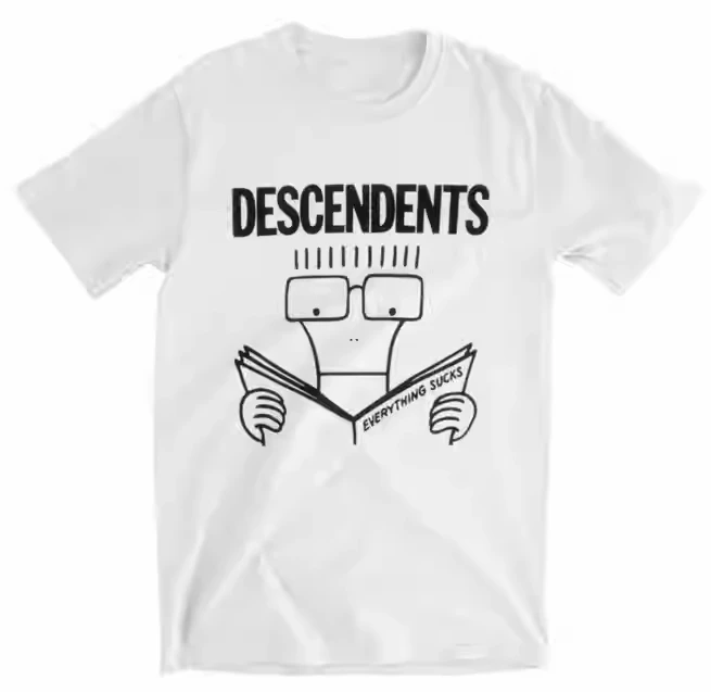 

Свободная универсальная футболка оверсайз с короткими рукавами в европейском и американском стиле «Последники» в стиле хардкор-панк-рок