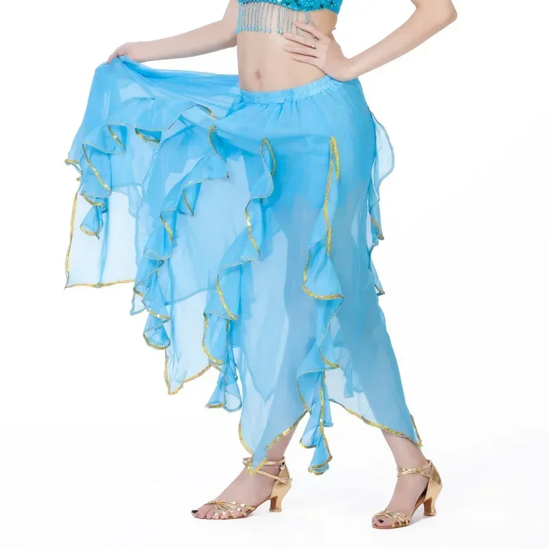 

11 Color Sexy Women Oriental Belly Dance Skirt Belly Dancing Clothing Long Maxi Skirts Professiona lady belly dance