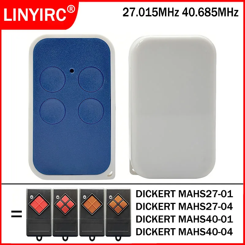 

DICKERT MAHS40 01 04 MAHS40-01 MAHS40-04 40.685MHz MAHS27 MAHS27-01 MAHS27-04 27.015MHz Fixed Code Garage Door Remote Control