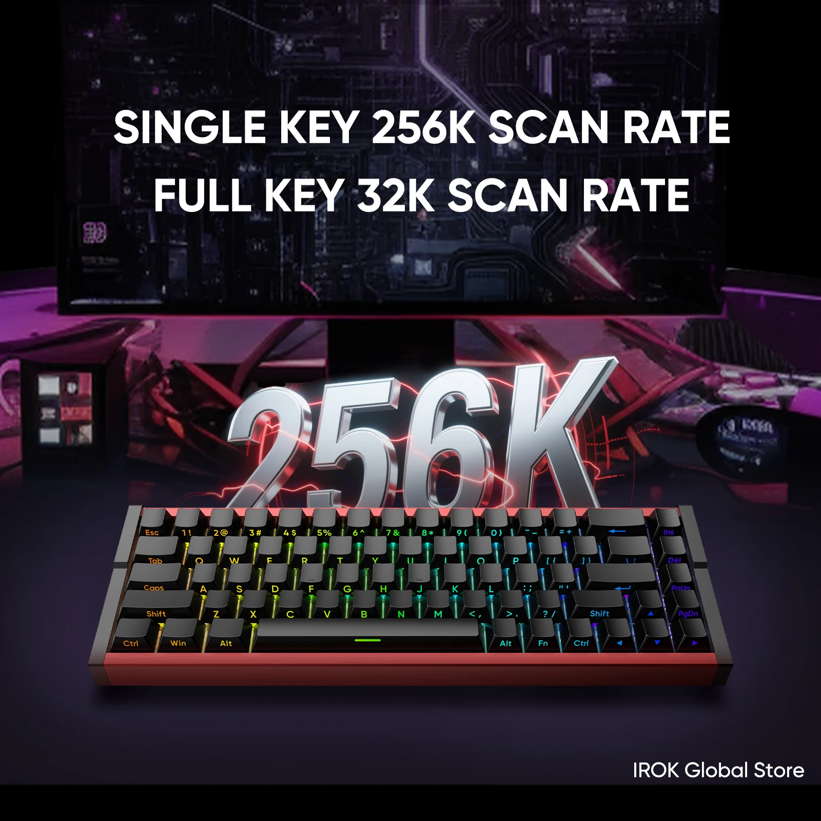Teclado Mecánico para Juegos IROK MG68 Ace MG68 Plus MG68 MAX Mecha, Alámbrico, de Aluminio, Magnético, 60%, Inalámbrico, 8K, 0.08ms 4