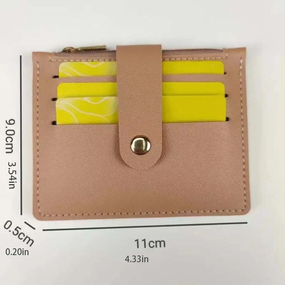 Monedero de cuero con cremallera para mujer y hombre, billetera Retro de PU a rayas, funda para licencia de conducir, tarjetero Simple para identificación, tarjetero de crédito