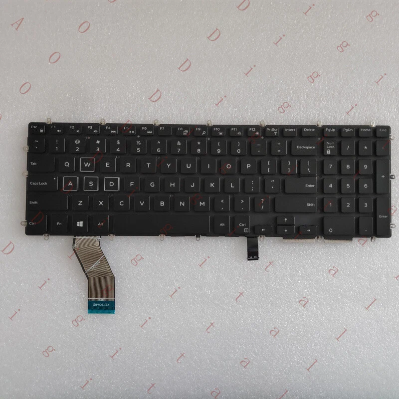 

WW JRN29 FOR DELL G Series G7 7590 G5 5590 Four Zone RGB Backlit Keyboard