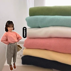 Autumn Girls Candy Colored Sweatshirts Children Fashionable Long Sleeved T-shirt 2-10 Years Old Girl Solid Color Pullover