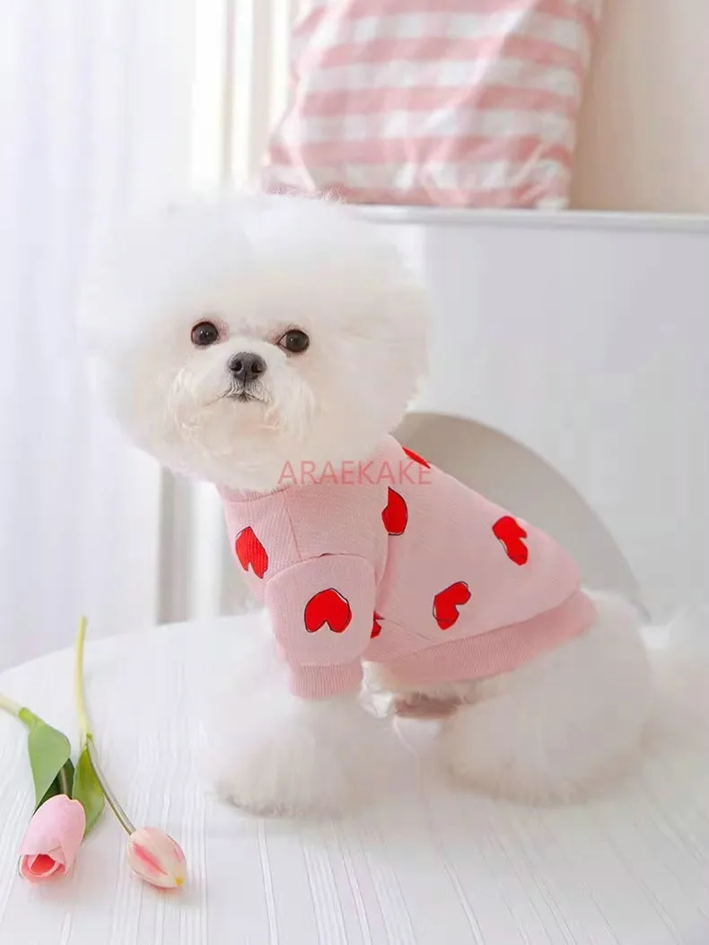 

Printed mosquito proof hoodie for small dogs, summer thin clothing for pets, small puppies, spring and summer styles