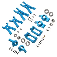 Aluminium Upgrade Front&Rear Swing Arm BaseC Steering Cup With Bearing For WLtoys 1/18 A949 A959 A969 A979 K929 RC Car Parts