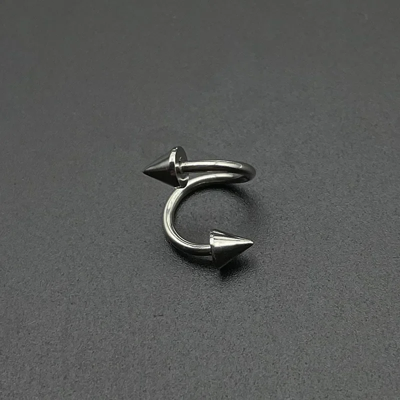 S Form 316L Edelstahl Lippenpiercing Nasenring Helix Piercing Knorpelohrring Körperpiercing Vajinal Schmuck 16G