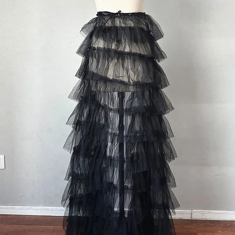 Black Removable Wedding Skirts Luxury Detachable Train Skirt for Dresses Bridal Bridesmaid Party Prom Accessory Gift