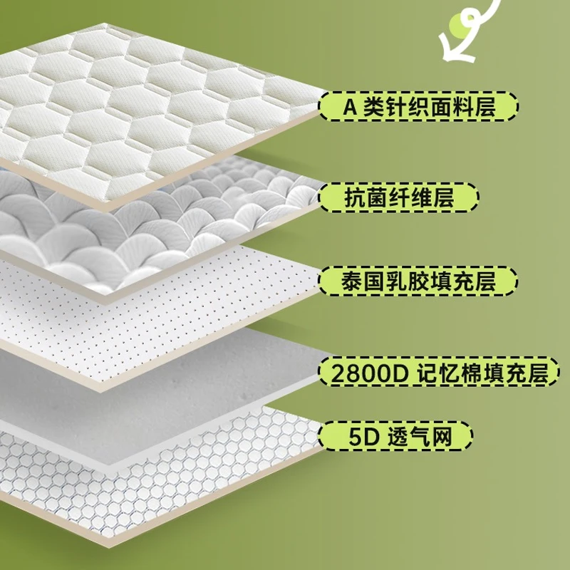 Thai latex filling Mattress Floor mat Foldable Slow rebound Tatami Cushion Cover Bedspreads 5/8cm thickness King Twin Queen Size