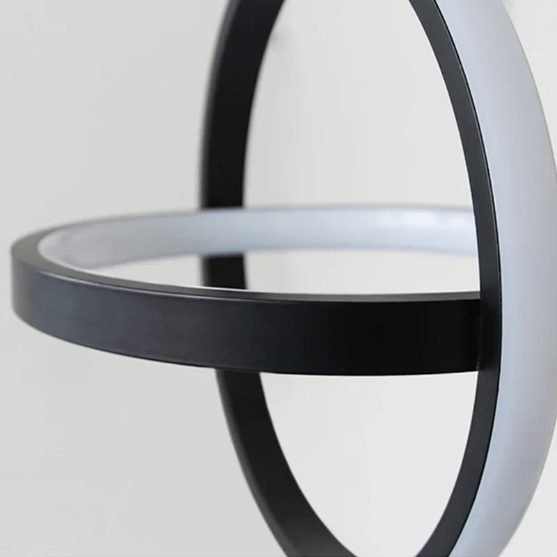 

Black&White Hanging Lights Simple Modern Led Pendant Lamp For Living Room Kitchen Dining Bedroom Bedside