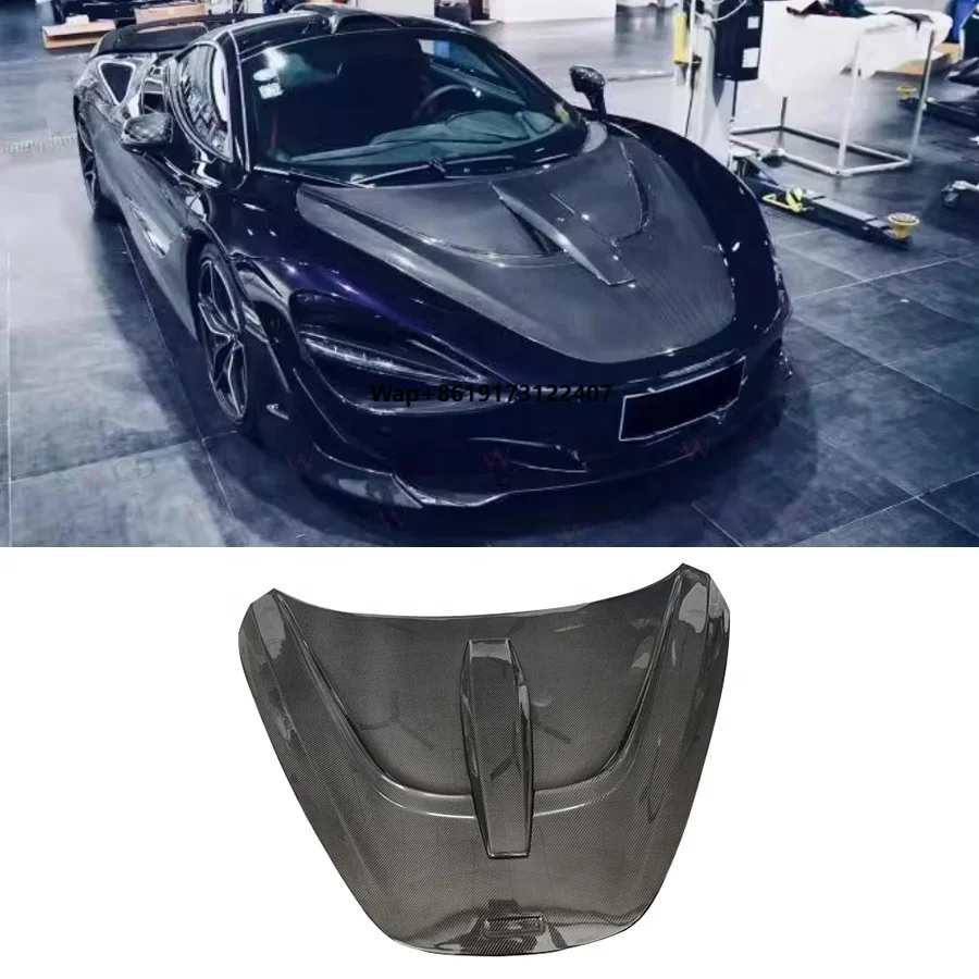

Dry Carbon Fiber N Style Engine Hood for 720S 2017-2019 Front Hood Bonnet Cover Car Accessories