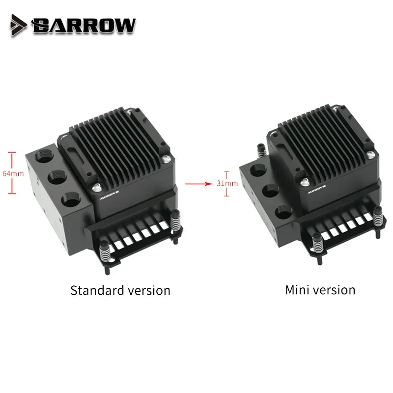 Barrow POM CPU Block Pump Reservoir Intelligent Three In One,For AMD AM3 / INTEL1700 1200 115X X99 LTPRP-04I S / LTPRPA-04 S