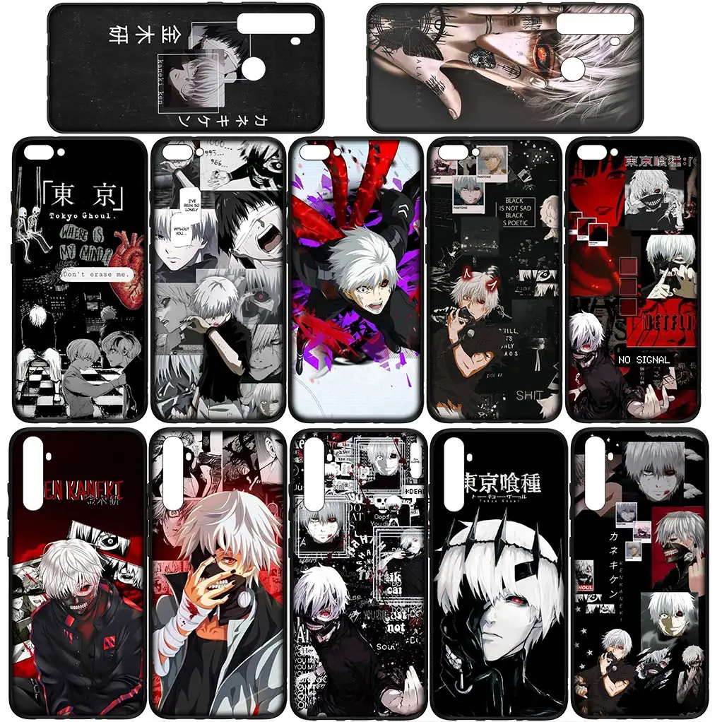 Tokyo Ghoul Ken Kaneki Cover Phone Case for OPPO A17 A15 A16 A53 A54 A96 A95 A94 A74 A78 A58 A38 A57 4G 5G Flexible Coque