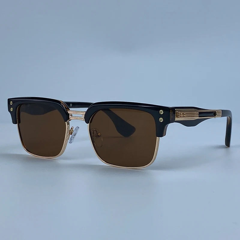 Retro Quadratische Punk-Sonnenbrille für Herren 2026 Luxus Designer Vintage Farbwechselnde Fahr-Steampunk-Sonnenbrille für Männer Eyewear Shades – Detail 15