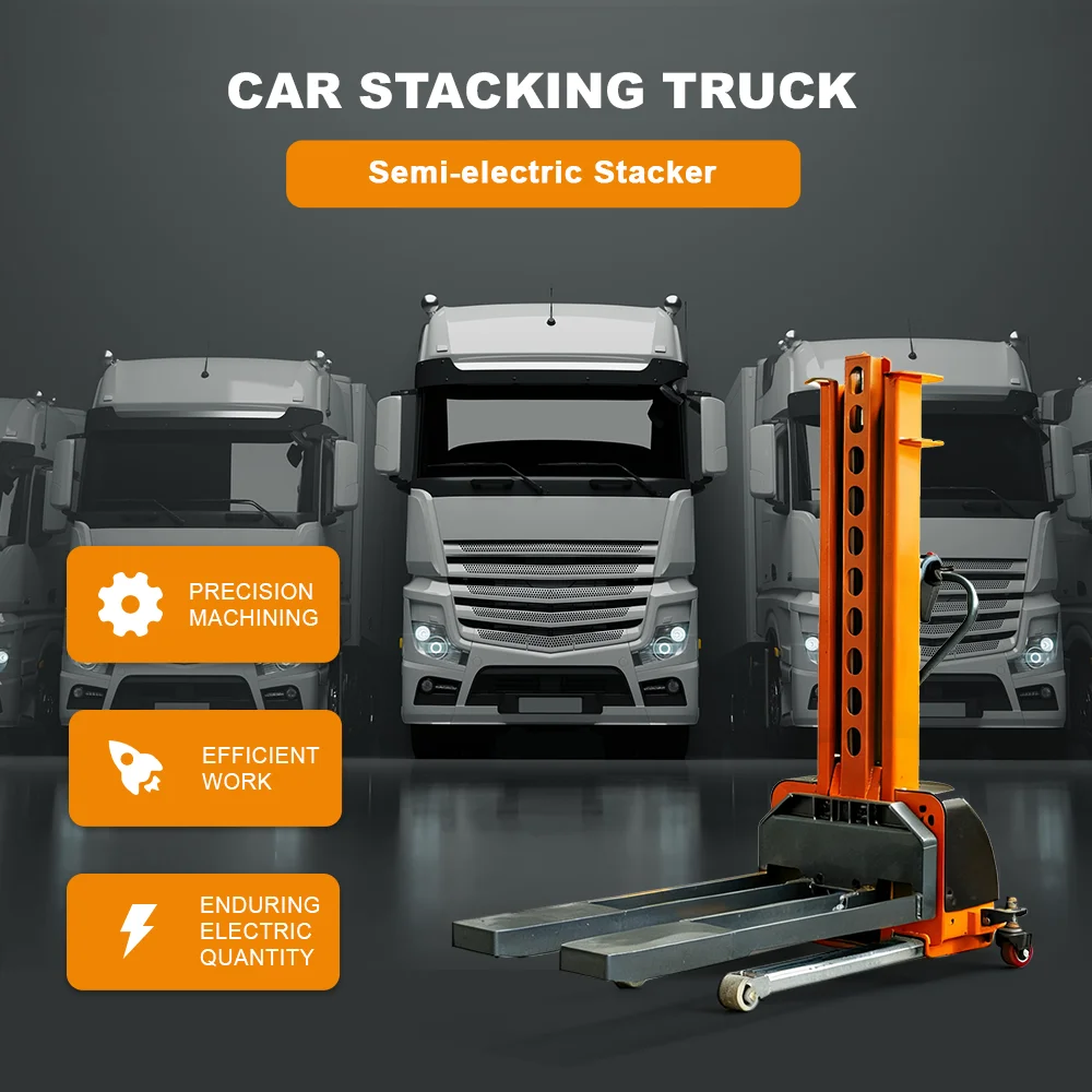 Hydraulic small hand remote control electric forklift manual 500kg 1000kg hand truck jack stacker
