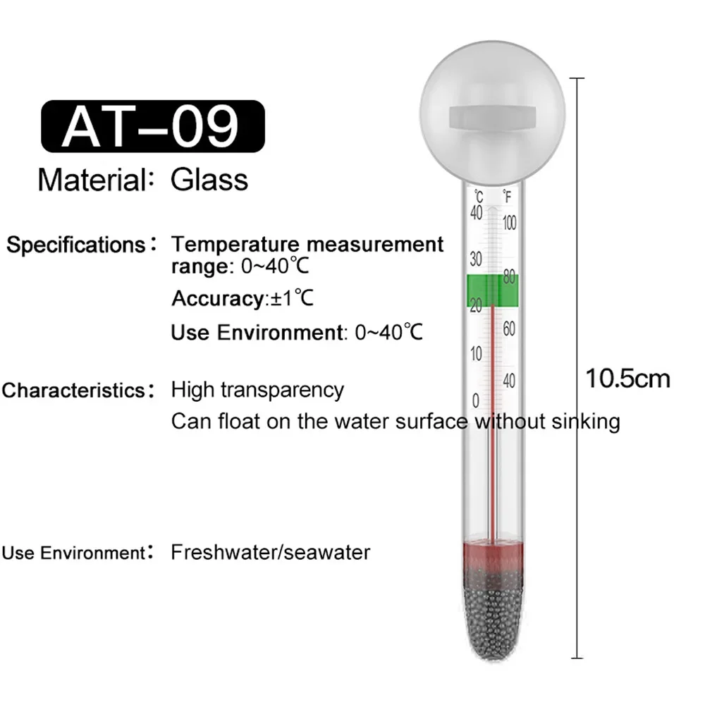 1Pcs Aquarium Fresh/Salt Fish Thermometer 3D Digital Electronic Temperature Measurement Fish Tank Temp Meter E2shopping