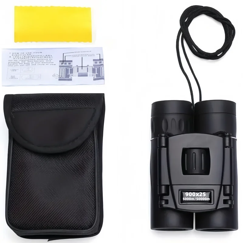 

Мощный бинокль 900x25 HD, складной мини-телескоп дальнего действия 9000 м, оптика BAK4 FMC для охоты, спорта, кемпинга, путешествий