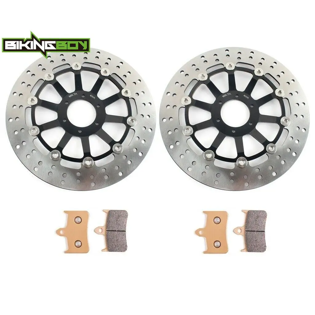 BIKINGBOY For Honda CBR900RR Fireblade 92 93 94 95 96 97 98 99 00 01 02 03 Front Brake Discs Disks Rotors Pads CBR 900 RR Set