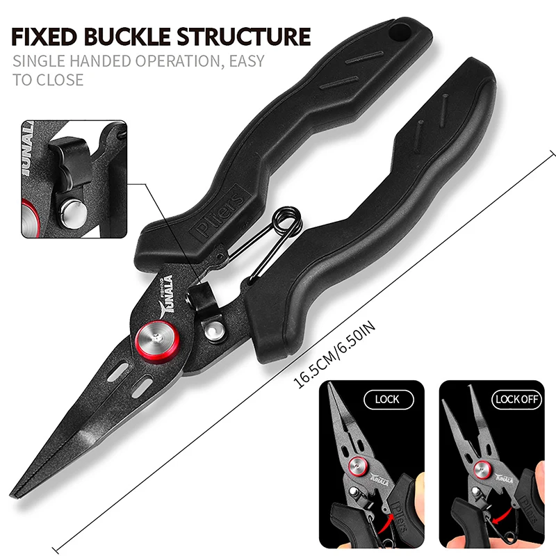 Stainless steel Luya pliers multi-functional fish control device anti-rust coating small mouth fishing pliers cutting line