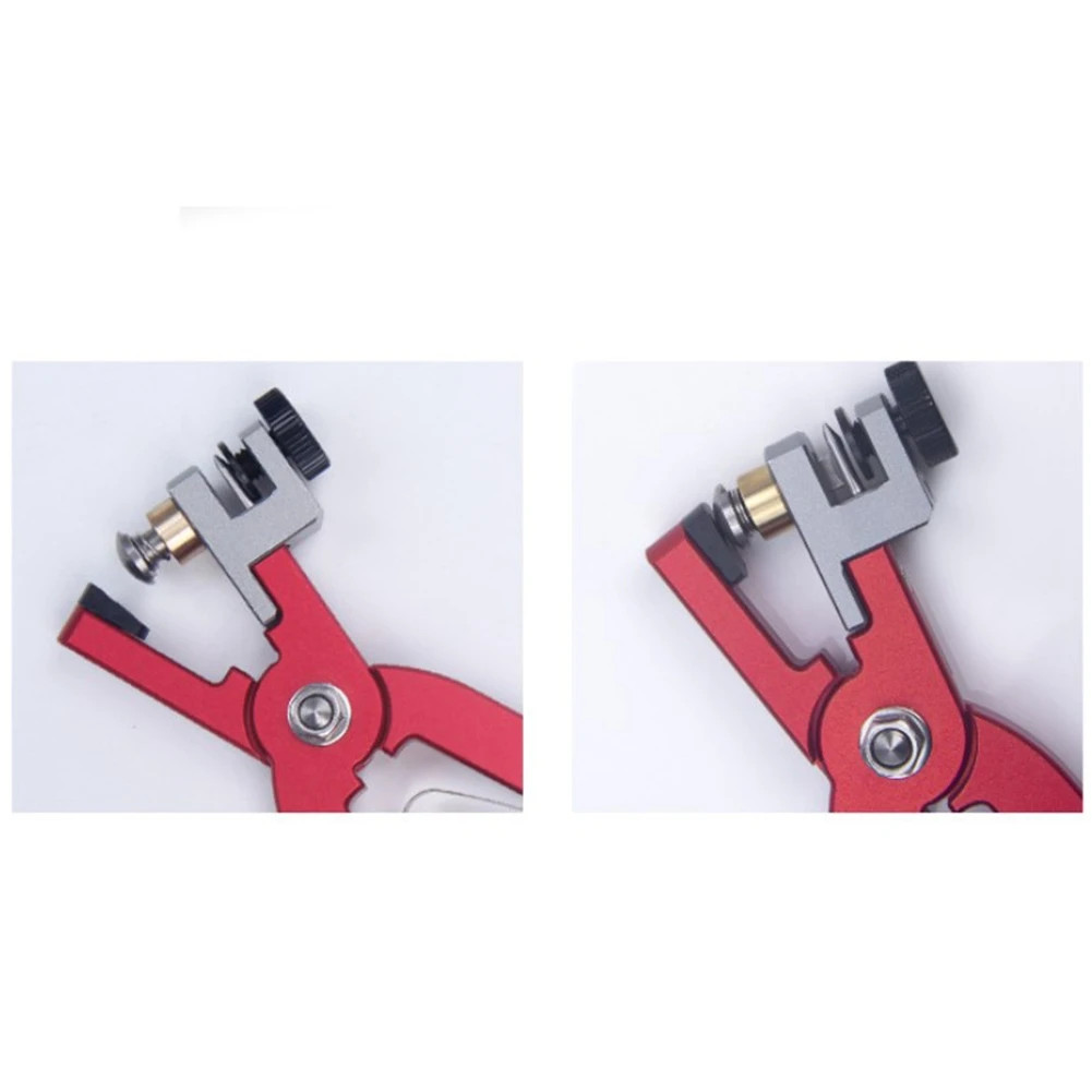 Y02ALeather Watch Bracelet Cutting Plier for Straps to Fix Catches Spring Bar Hand Tool Pliers Red Straight view 4
