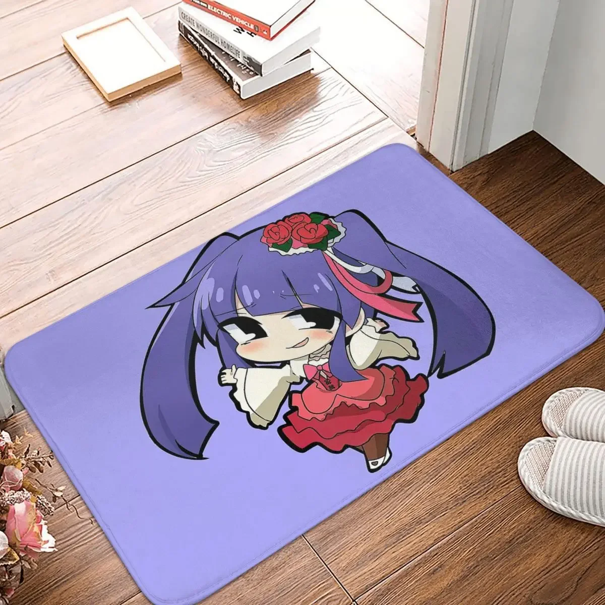 Higurashi no Naku Koro ni Bath Mat Furudo Erika Umineko When They Cry Doormat Flannel Carpet Balcony Rug Home Decor