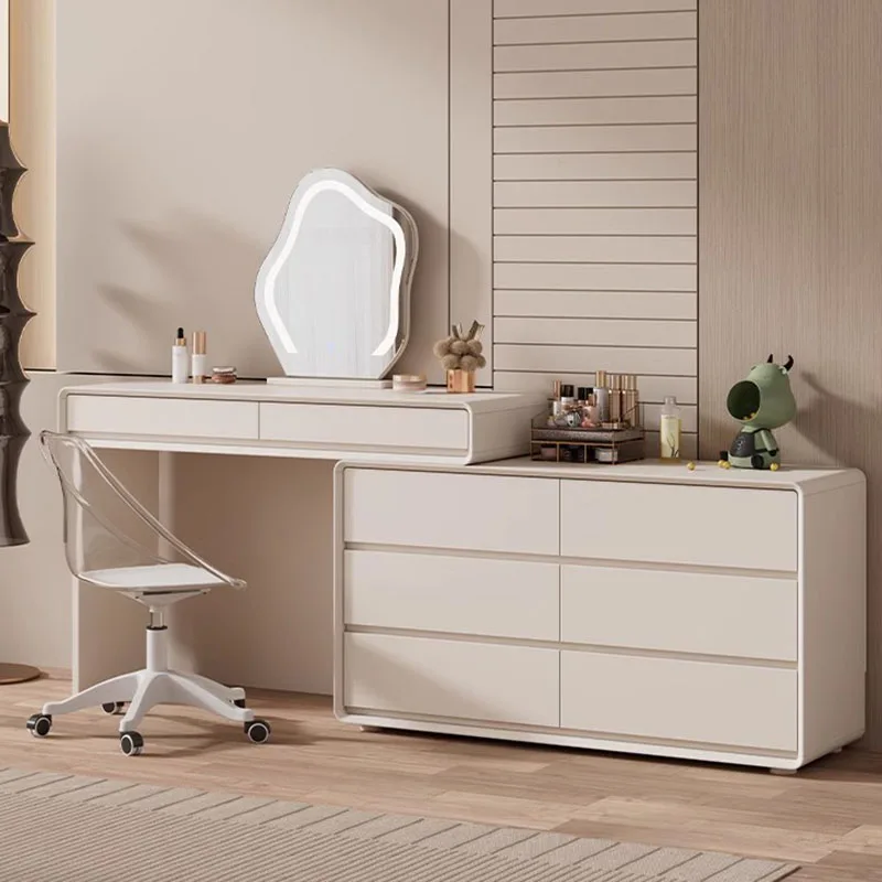 

Белый туалетный столик для спальни, зеркало, роскошный ящик, европейский туалетный столик, туалетный столик для девочек, мини-мебель Tocador Maquillaje