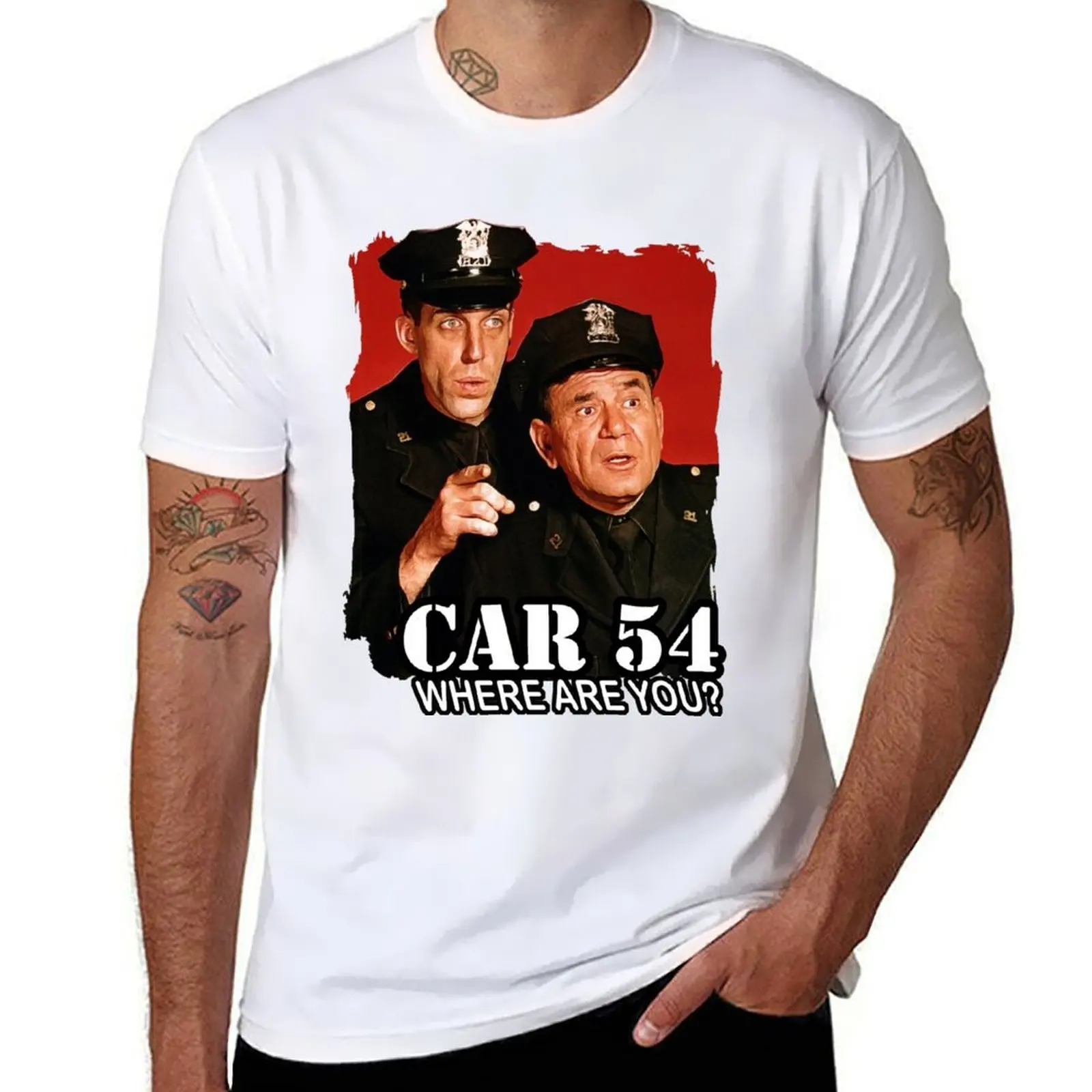 

Car 54 Where are you tribute Fred Gwynne tribute T-Shirt cotton tshirt 100% t shirts for man cotton soft T-Shirt