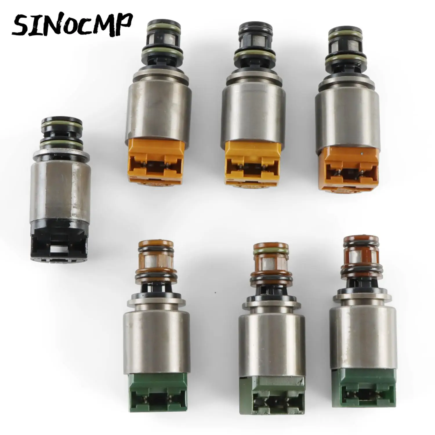 

Комплект соленоидов коробки передач, 7 шт., 6HP19 6HP26 6HP32 для BMW X3 X5 AUDI A6 A8 Q7, электромагнитный клапан коробки передач, автомобильные детали