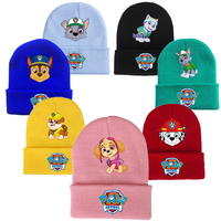 Paw Patrol Knitted Cap Headgear Cartoon Winter Woolen Hat Chase Skye Skullies Beanies Boy Girl Bonnet Christmas Birthday Gifts