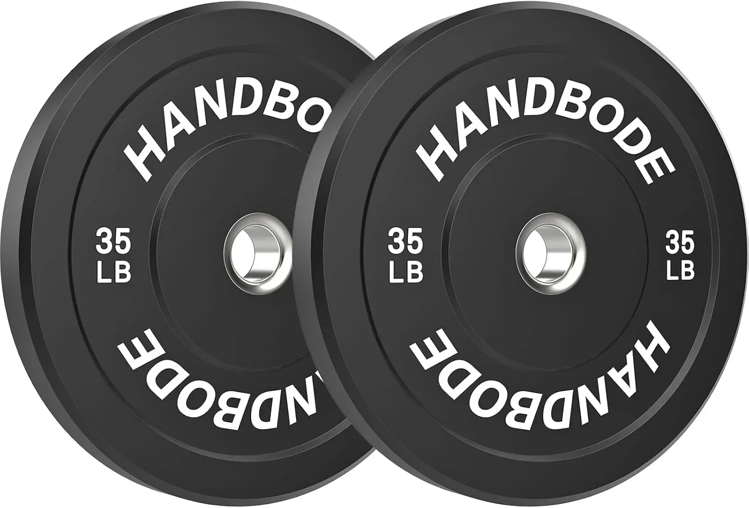 Colored Rubber Weight Plates for Home Gym Weight Lifting, High Bounce Feature